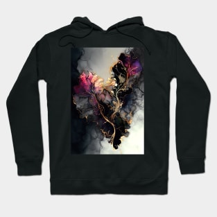 Messy in Love - Abstract Alcohol Ink Resin Art Hoodie